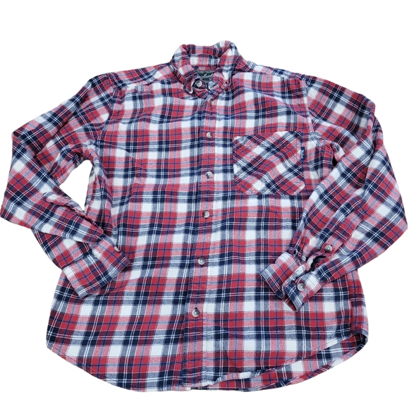 Woolrich Men's Plaid Flannel Button Down Size Small - Picture 1 of 5
